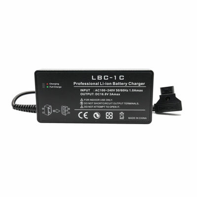 Hridz LBC-1C V-Mount Battery Charger Fast D-Tap 16.8V 3A V-Lock with AU Plug Power Cable for V Lock V Mount