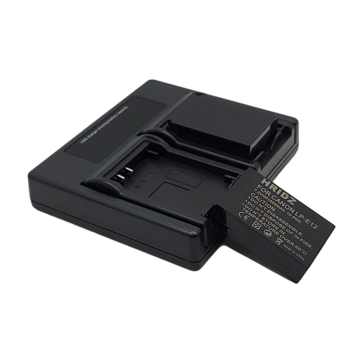 Hridz LP-E12 2 Batteries & Dual Charger for Canon EOS M/M2/M10/M50/M100/M200 & PowerShot SX70 HS