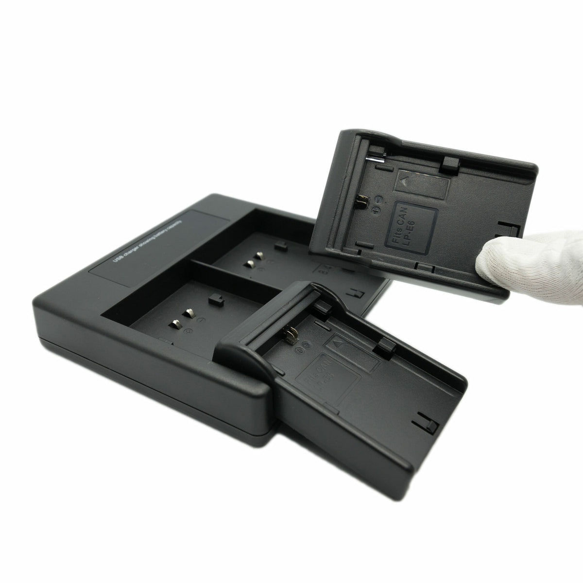 Hridz LP-E6/LP-E6NH Dual Battery Charger for Canon EOS R/R5/R6/5D/6D/7D/60D-90D