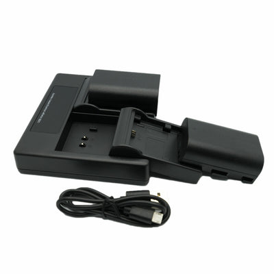 Hridz LP-E6/LP-E6NH Dual Battery Charger for Canon EOS R/R5/R6/5D/6D/7D/60D-90D