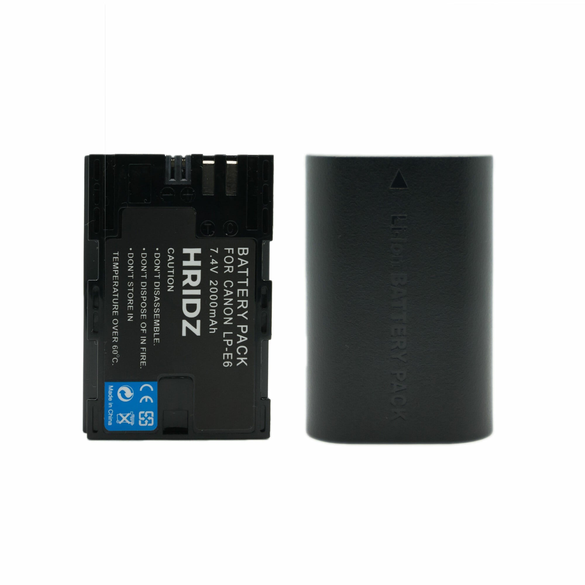 Hridz LP-E6 / LP-E6NH Replacement Battery for Canon EOS R7, R6, 5D, 6D, 7D, 80D, 70D, 60D
