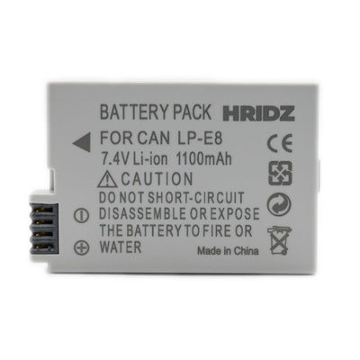 Hridz LP-E8 Battery Pack for Canon EOS 550D 600D 650D 700D 750D DSLR Camera