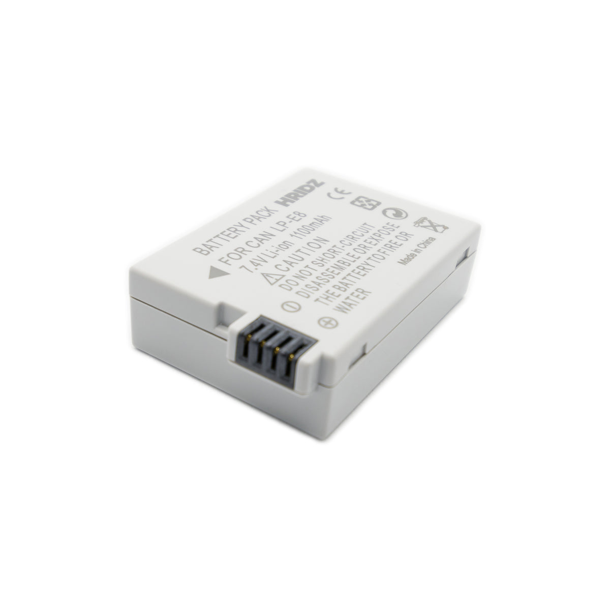 Hridz LP-E8 Replacement Battery for Canon EOS 550D/600D/650D/700D/750D & Rebel T2i-T6i