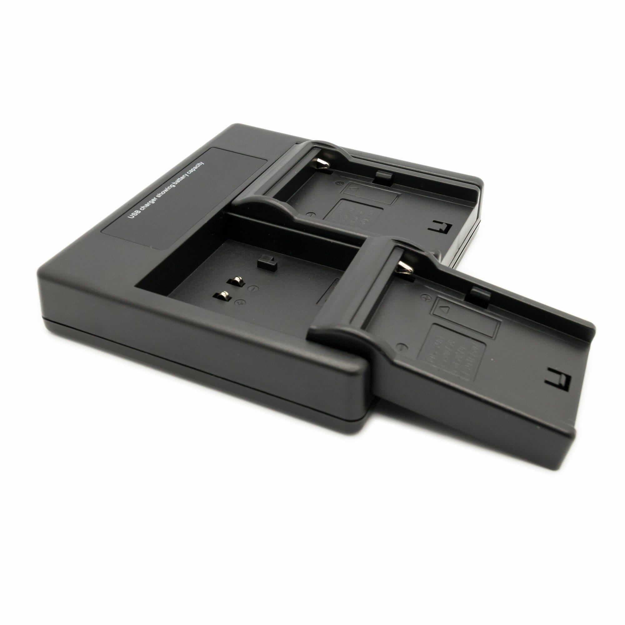 Hridz-NP-F550 2*Batteries & Dual Charger Compatible with Sony NPF 550 970 series