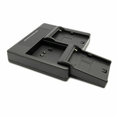 Hridz-NP-F550 2*Batteries & Dual Charger Compatible with Sony NPF 550 970 series