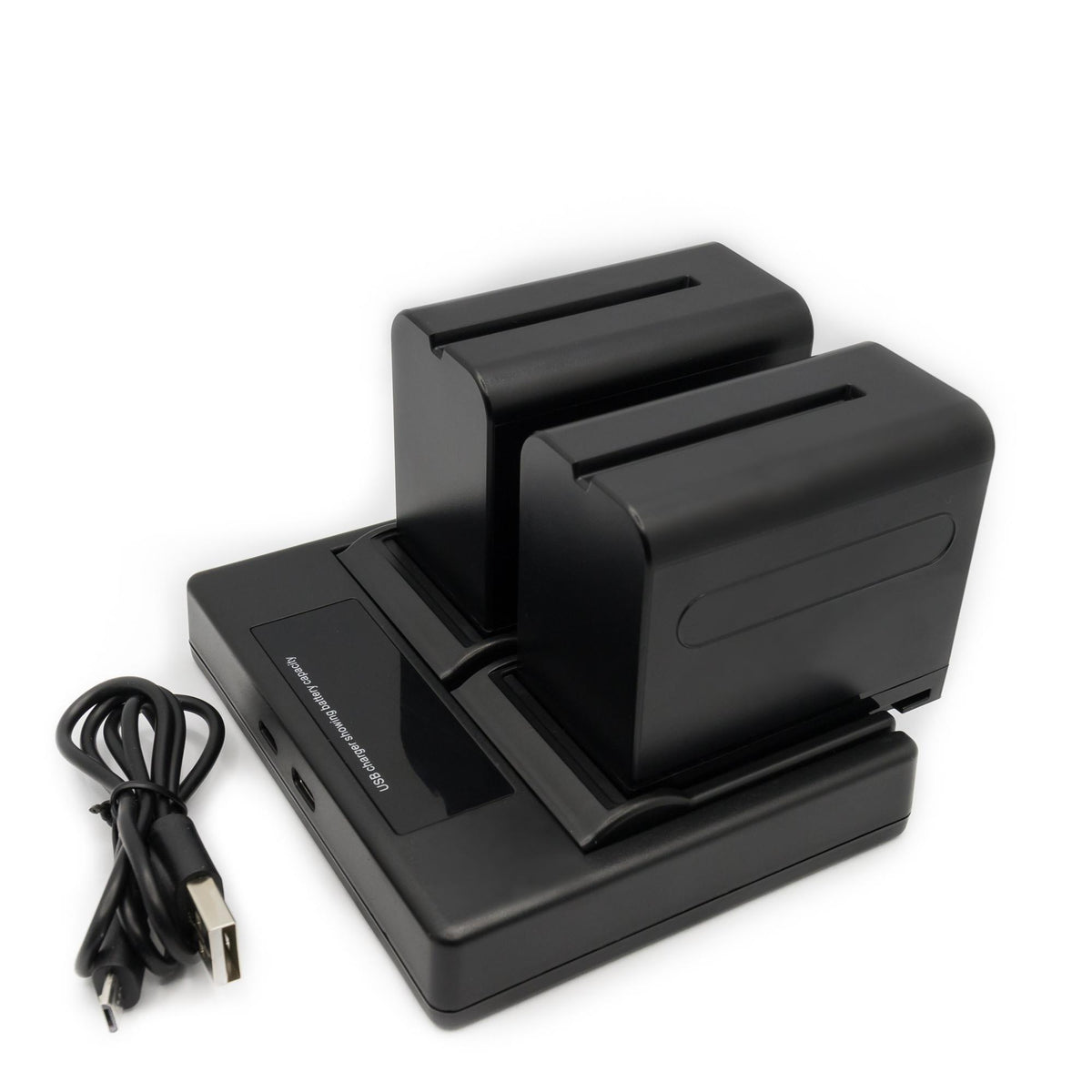 Hridz NP-F970 6600mAh Battery & Dual Charger Kit (2 Batteries) – for Sony NP-F Series Camcorders, Monitors & Video Lights