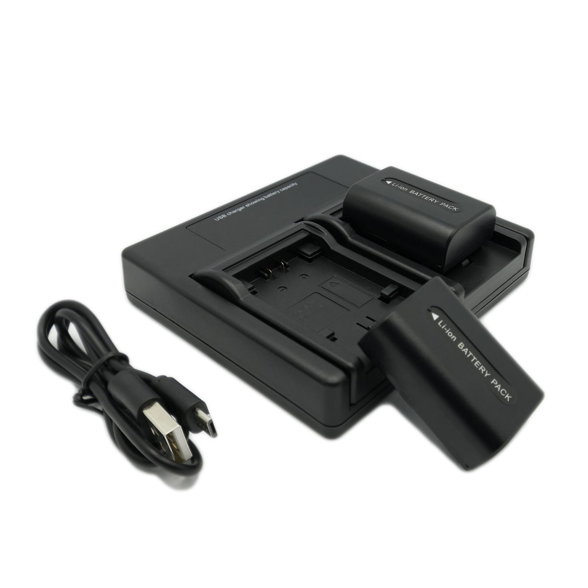 Hridz NP-FH50 2 Batteries & Dual Charger for Sony Cyber-Shot & Alpha Cameras