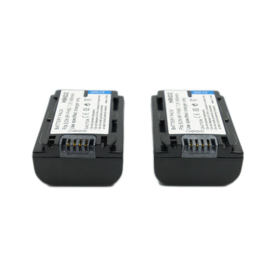 Hridz NP-FH50 2 Batteries & Dual Charger for Sony Cyber-Shot & Alpha Cameras