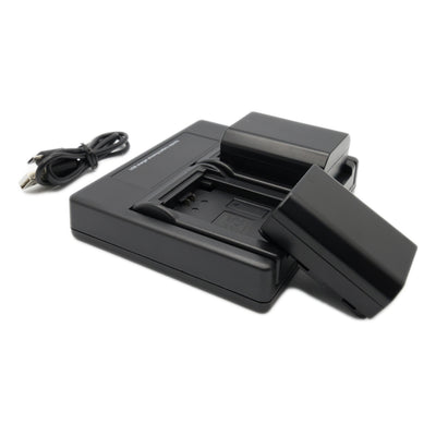 Hridz NP-FZ100 Battery & Charger Kit – 2 Batteries + Dual USB Charger for Sony A7 III, A7R IV, A7 IV, A9, A6600