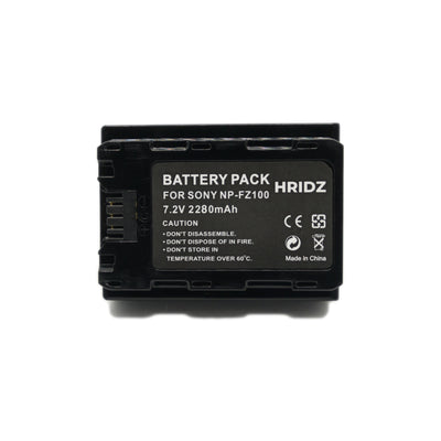 Hridz NP-FZ100 Combo Pack for Sony A9 9R A9R A9S A7RIII A7RIV A6600 Battery & Charger