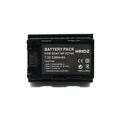 Hridz NP-FZ100 Combo Pack for Sony A9 9R A9R A9S A7RIII A7RIV A6600 Battery & Charger