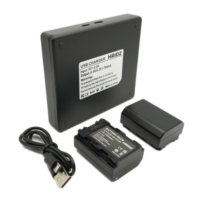 Hridz NP-FZ100 Combo Pack for Sony A9 9R A9R A9S A7RIII A7RIV A6600 Battery & Charger