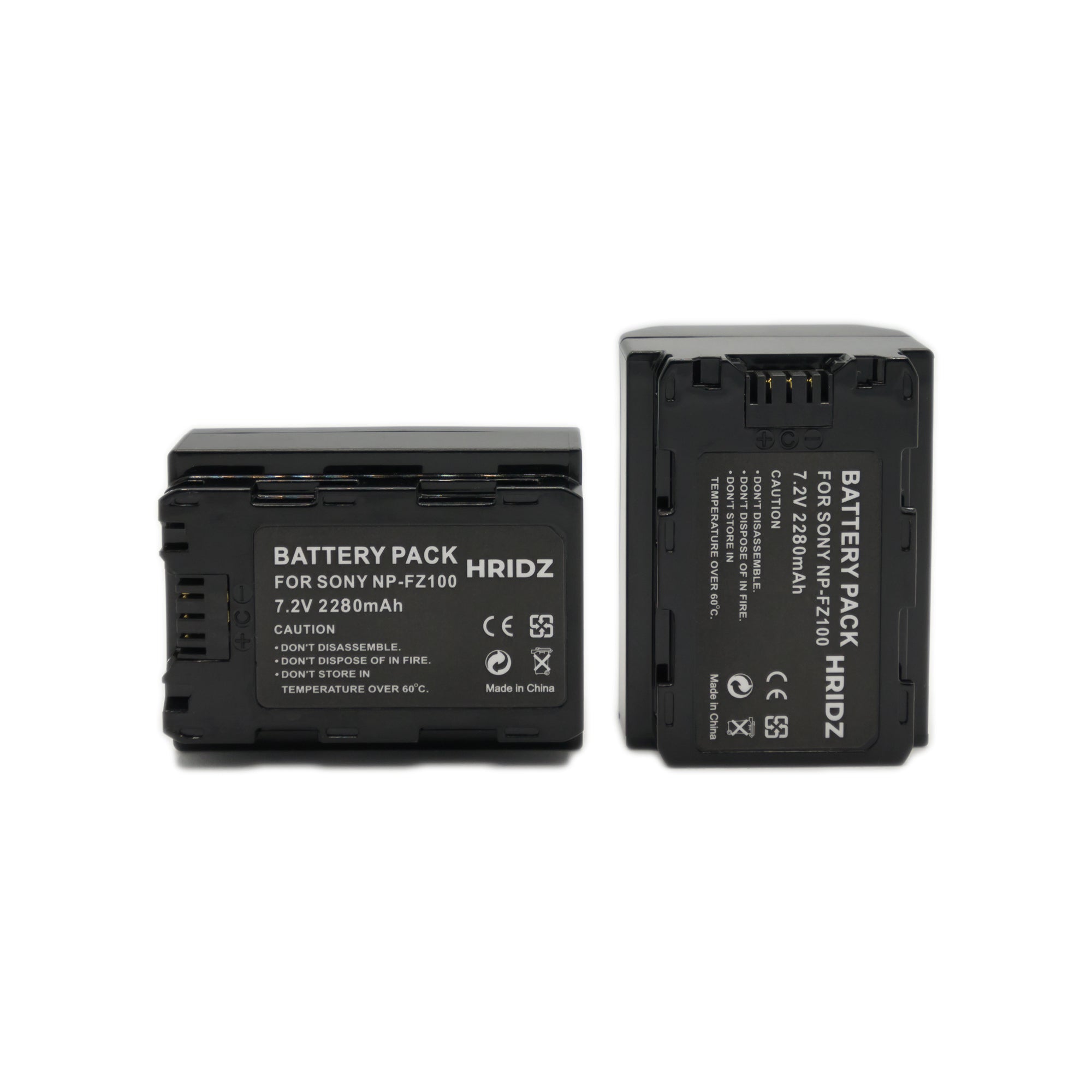 Hridz NP-FZ100 Combo Pack for Sony A9 9R A9R A9S A7RIII A7RIV A6600 Battery & Charger