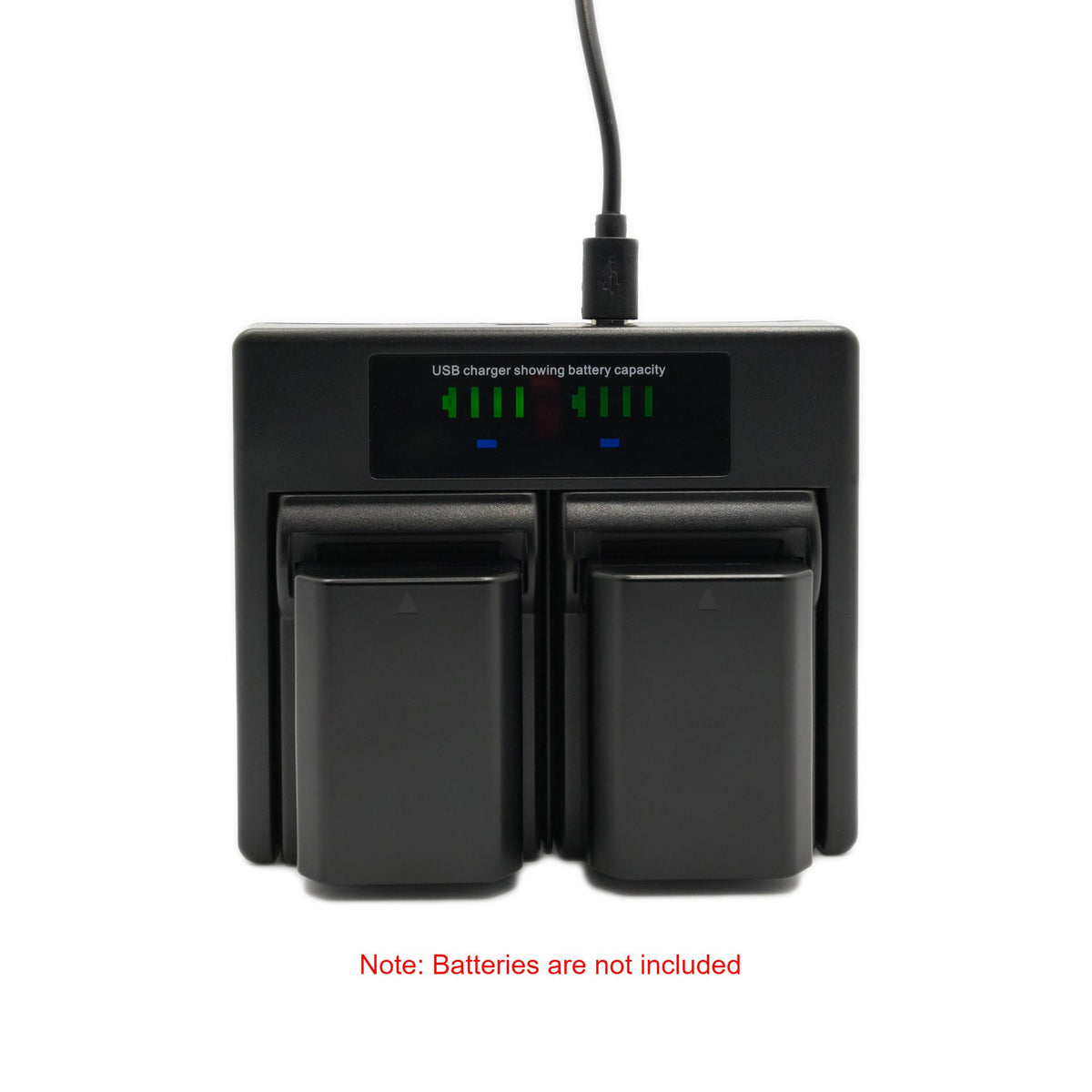Hridz NP-FZ100 Dual Battery Charger for Sony Alpha 7/9 Series Cameras