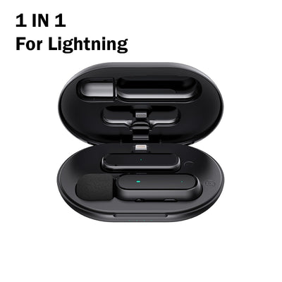 Hridz Professional Wireless Lavalier Microphone Set with Portable Charging Box