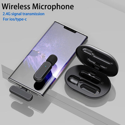 Hridz Professional Wireless Lavalier Microphone Set with Portable Charging Box