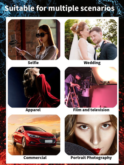 Hridz RGB LED Video Light – Dimmable Bi-Color, Adjustable RGB, Remote-Controlled Studio Lights for Photography