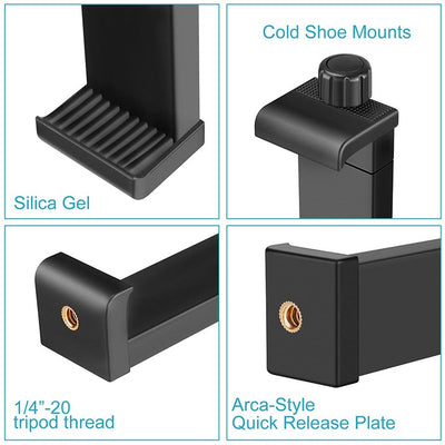 Hridz Tablet Holder 16-23.5cm ABS Mount for iPad & Tablets Tripod & Monopod Compatible