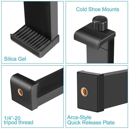 Hridz Tablet Holder 16-23.5cm ABS Mount for iPad & Tablets Tripod & Monopod Compatible