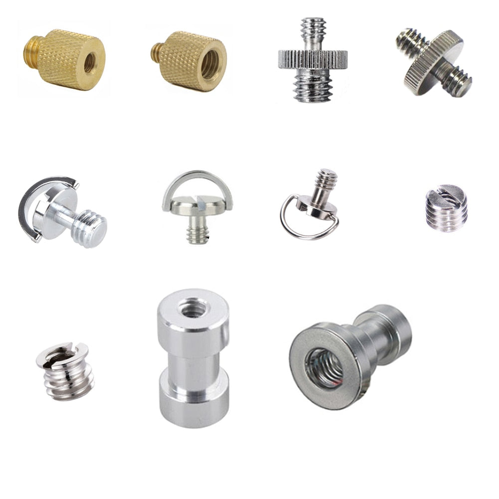 Hridz Tripod Screw Adapter – 1/4" to 3/8" Spigot Converter for Camera, Flash & Mic Rigs