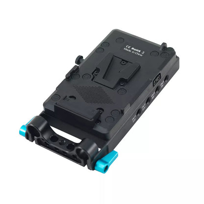Hridz VMP-6P V-Mount Battery Adapter Plate with 5 Cables for BMPCC 4K 6K