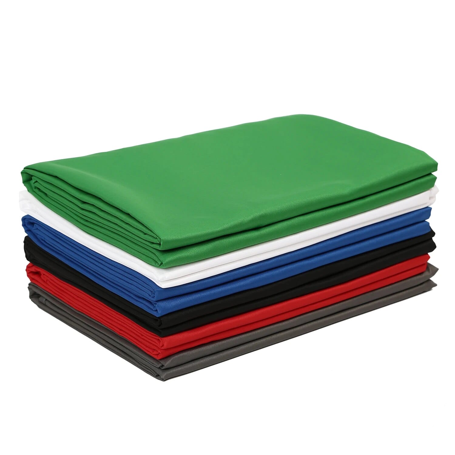 2Mx3M Hridz Muslin Backdrops for Photography - White Black Green Red Blue Grey