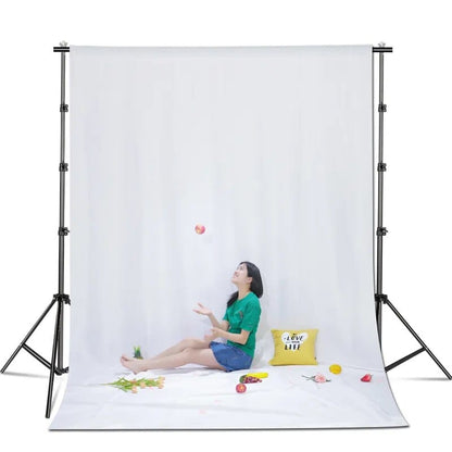 2Mx3M Hridz Muslin Backdrops for Photography - White Black Green Red Blue Grey