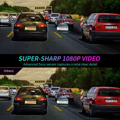 Pro 1080P HD Car DVR Dash Cam – Hidden Night Vision, 170° Wide Angle, G-Sensor Drive Recorder with 32GB Memory Card for Android USB