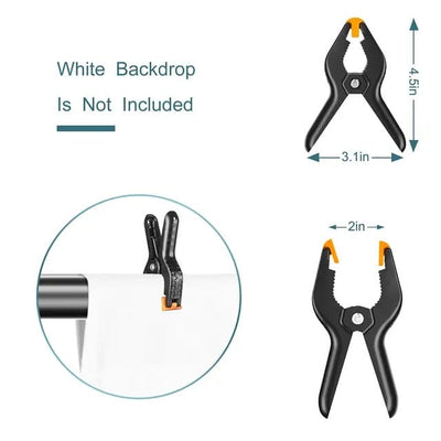 Professional 2x3m Backdrop Support System – Adjustable Tripod Stands with Crossbars, Sandbags & Carry Bag for Photography & Video