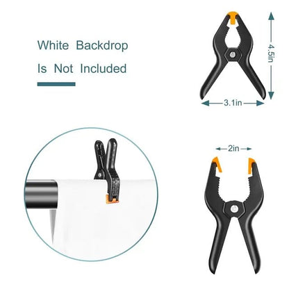 Professional 2x3m Backdrop Support System – Adjustable Tripod Stands with Crossbars, Sandbags & Carry Bag for Photography & Video