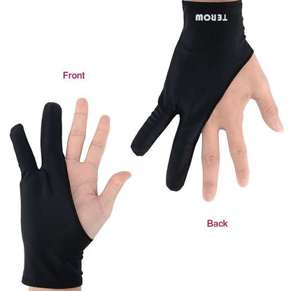 Terow Artist Glove Australia for Drawing Tablet 2 finger Anti-Fouling Both for Right Left Hand