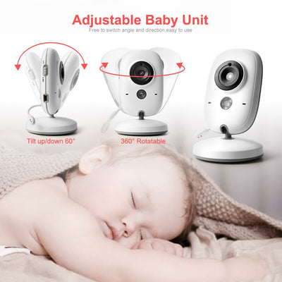 Video Baby Monitor camera with 3.2" LCD Wireless No app needed Audio Monitor with Camera Baby Alarm