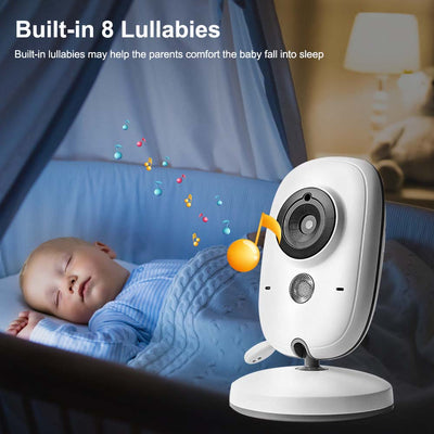 Video Baby Monitor camera with 3.2" LCD Wireless No app needed Audio Monitor with Camera Baby Alarm
